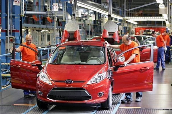 Production of the the new Ford Fiesta in Ford plant Cologne-Niehl. 